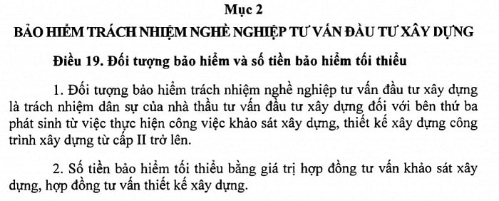 bảo hiểm trách nhiệm nghề nghiệp kỹ sư theo TT329